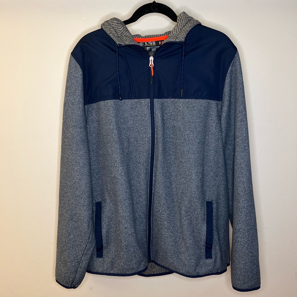 UNDER ARMOUR - MENS - COLD GEAR FULL ZIP JACKET W/ HOOD